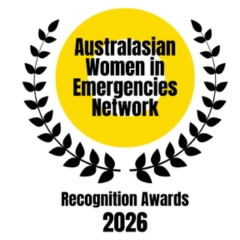 Australian Women in Emergencies in Network Awards Logo